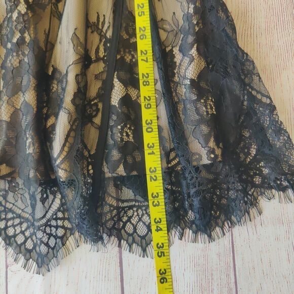 Lulus Liano Black Lace Skater Dress sz XS - Picture 13 of 16